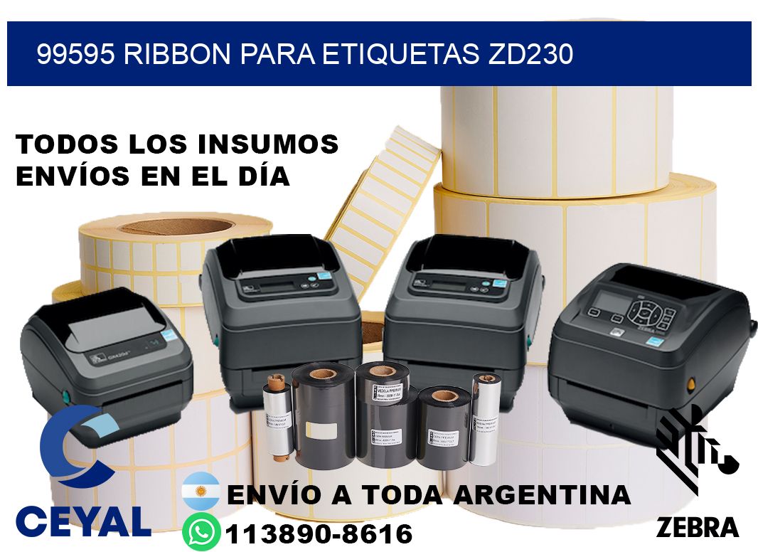 99595 ribbon para etiquetas zd230
