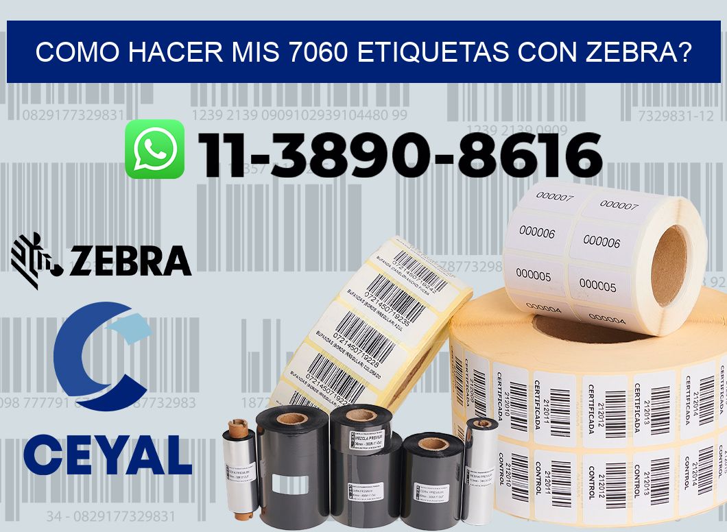 como hacer mis 7060 etiquetas con zebra?
