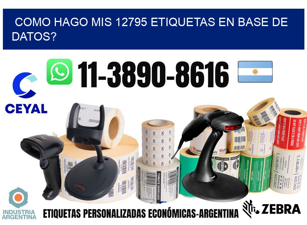como hago mis 12795 etiquetas en base de datos?