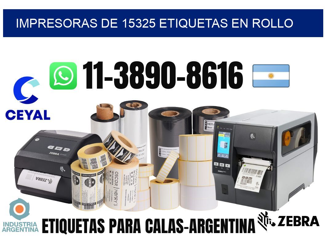 impresoras de 15325 etiquetas en rollo