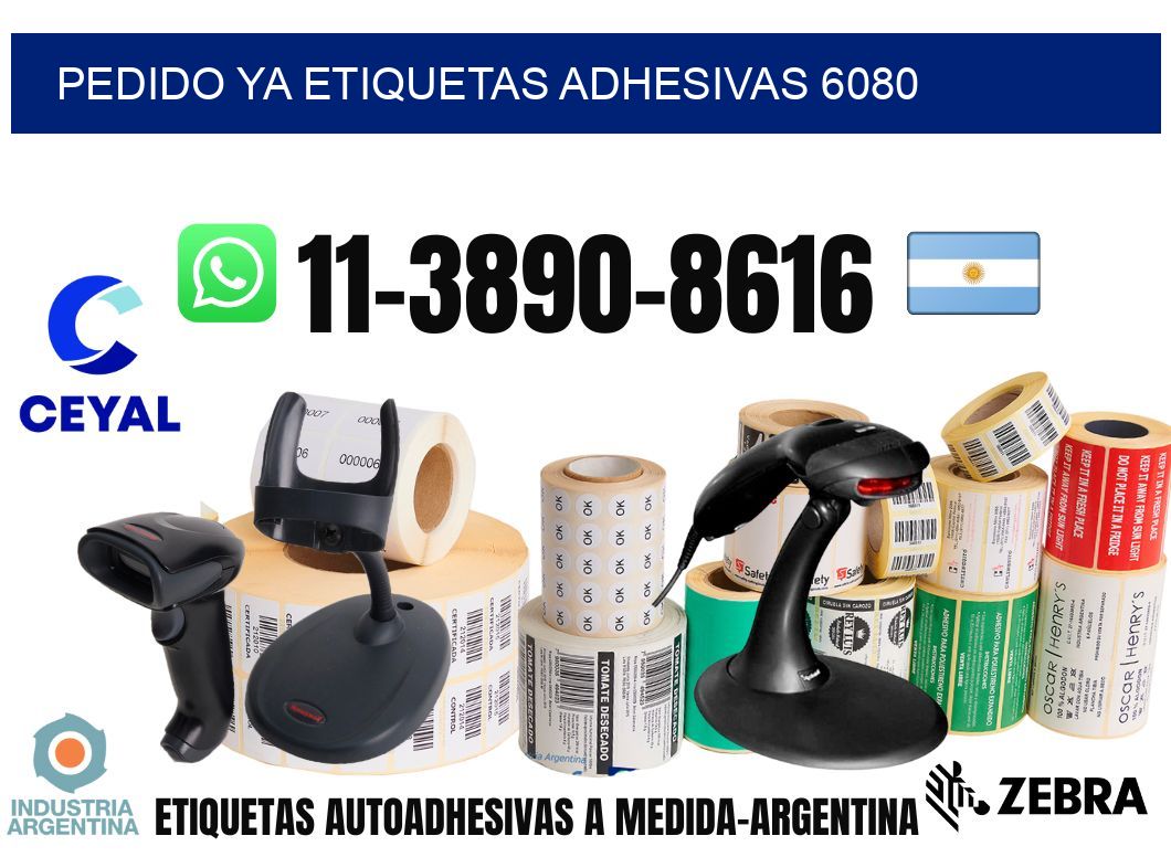 pedido ya etiquetas adhesivas 6080