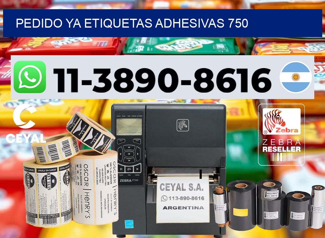pedido ya etiquetas adhesivas 750