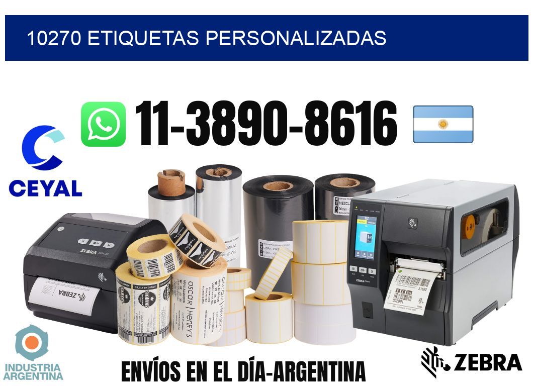 10270 etiquetas personalizadas