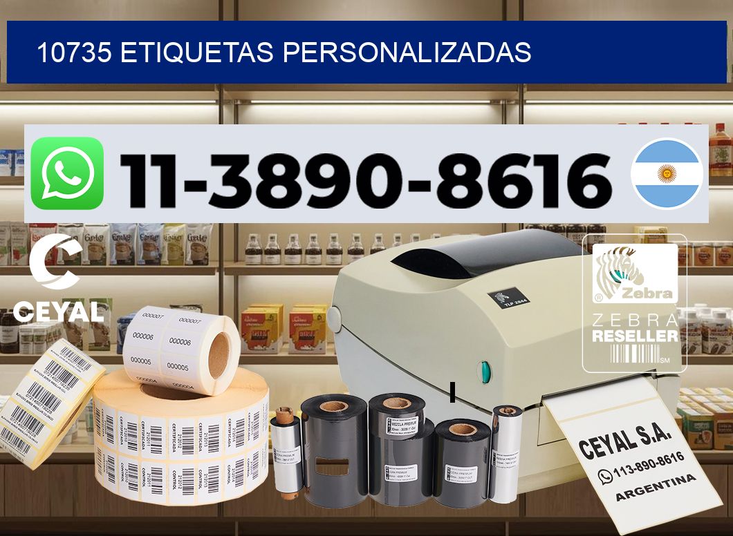 10735 etiquetas personalizadas