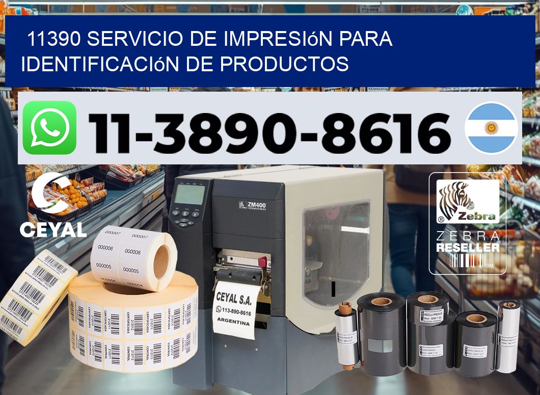 11390 Servicio de impresión para identificación de productos