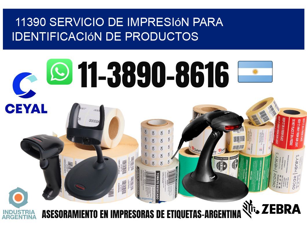 11390 Servicio de impresión para identificación de productos