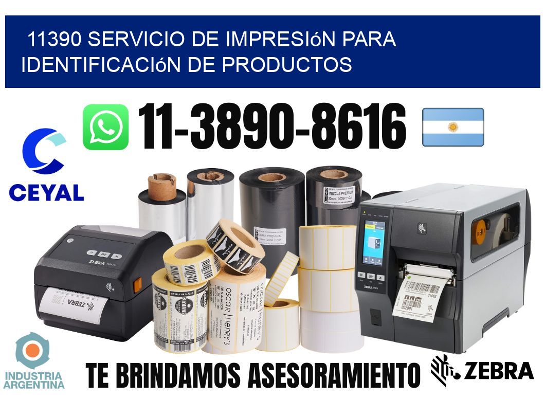 11390 Servicio de impresión para identificación de productos