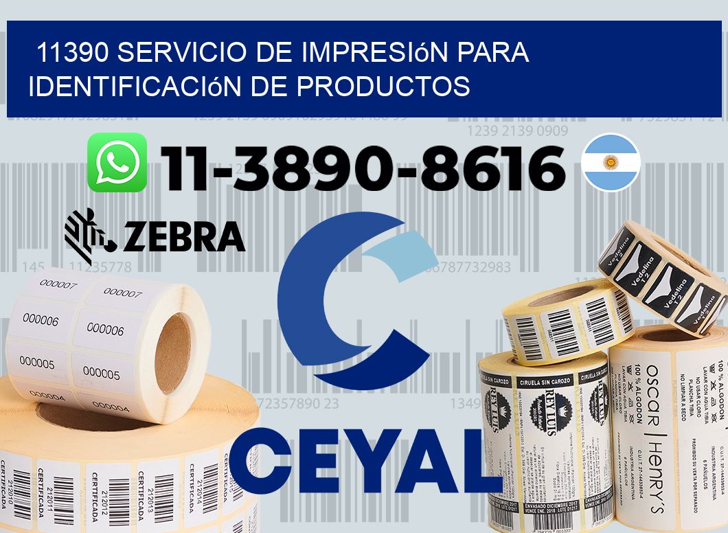 11390 Servicio de impresión para identificación de productos