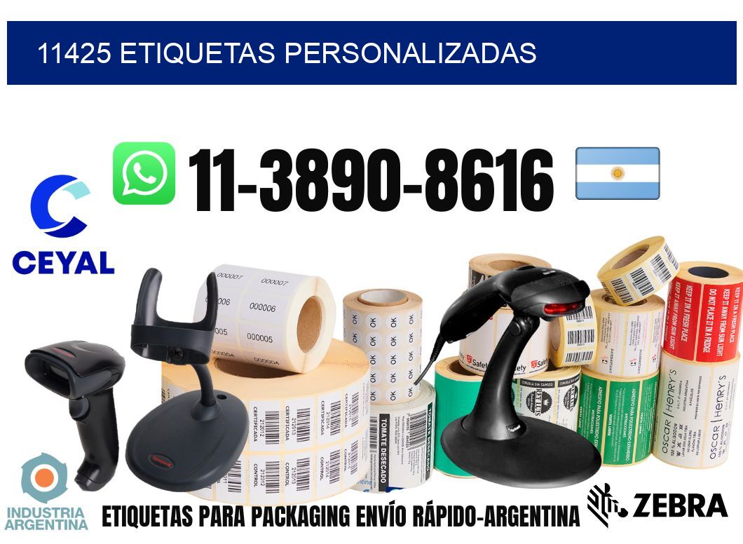 11425 etiquetas personalizadas