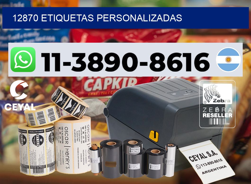 12870 etiquetas personalizadas