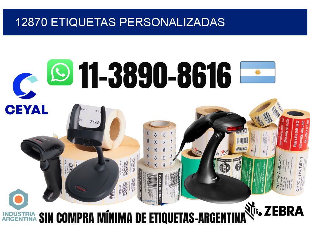 12870 etiquetas personalizadas