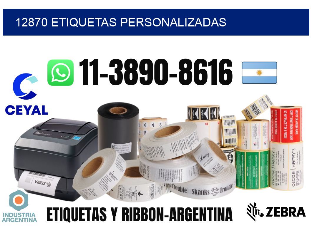 12870 etiquetas personalizadas