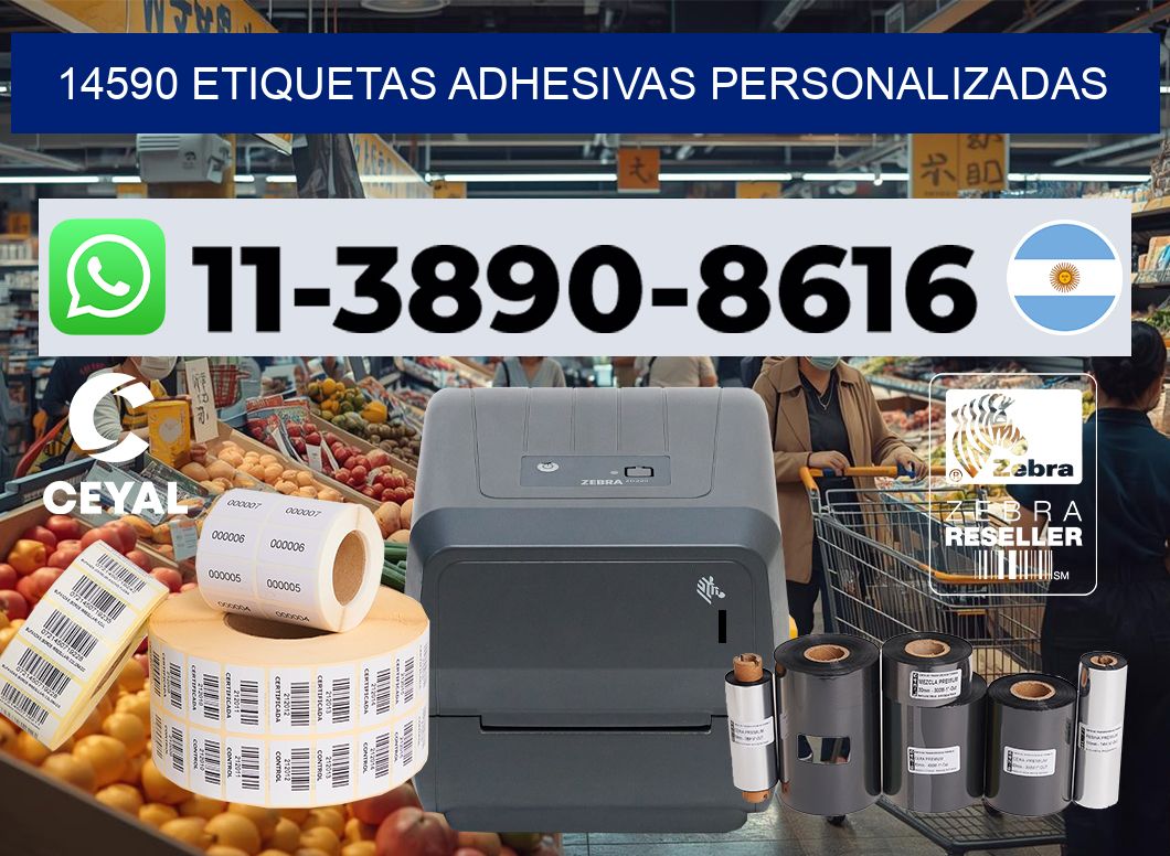 14590 Etiquetas adhesivas personalizadas