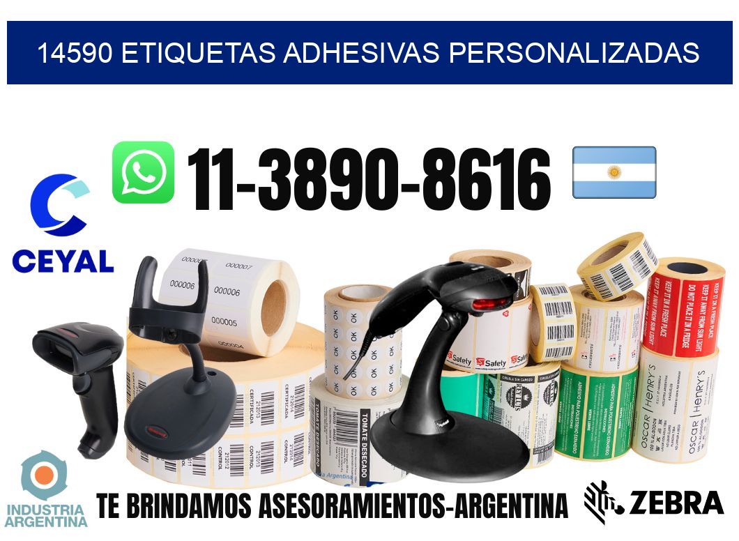 14590 Etiquetas adhesivas personalizadas