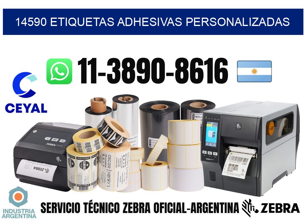 14590 Etiquetas adhesivas personalizadas
