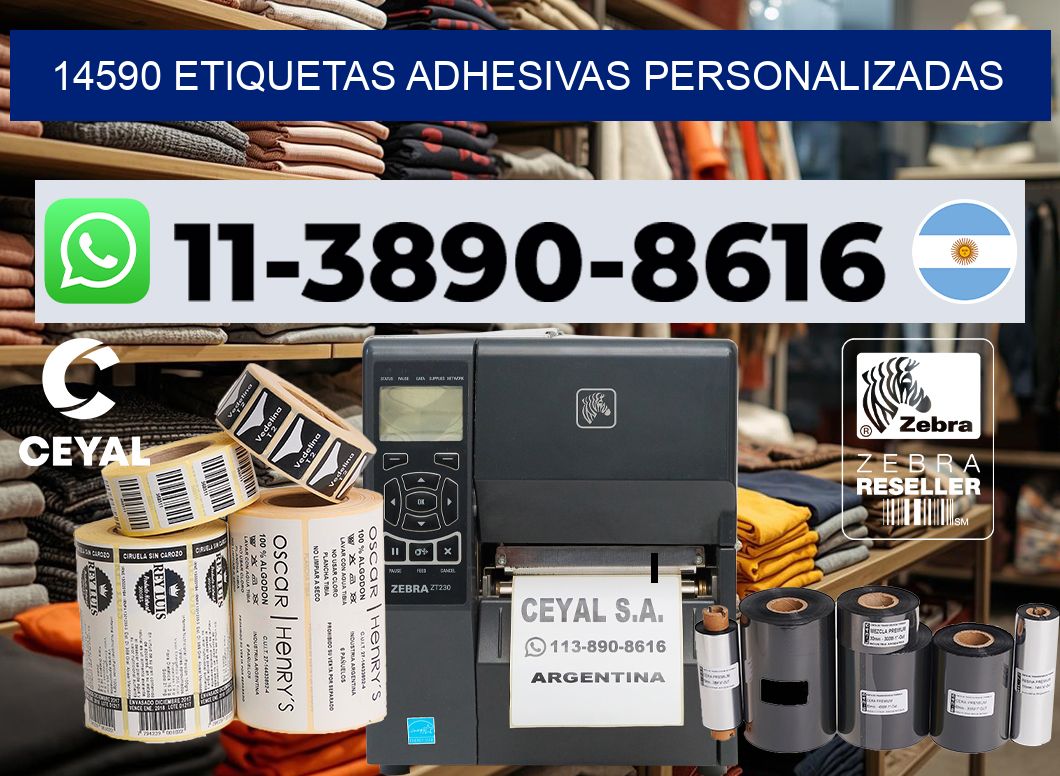 14590 Etiquetas adhesivas personalizadas