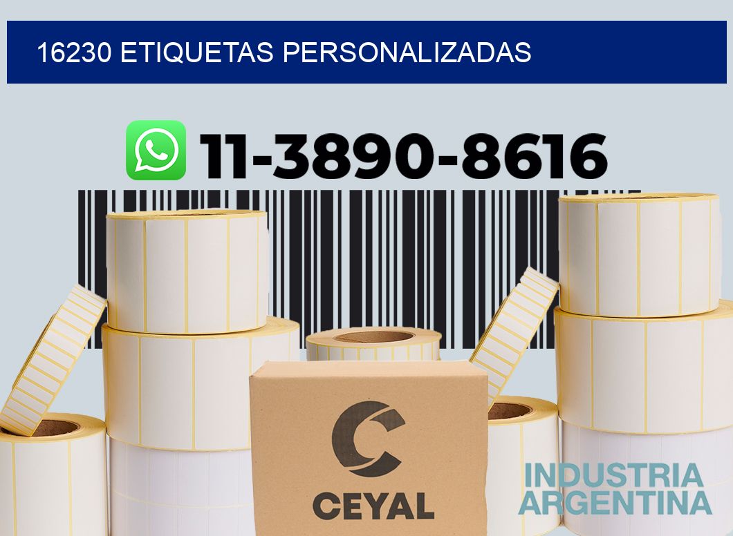16230 etiquetas personalizadas