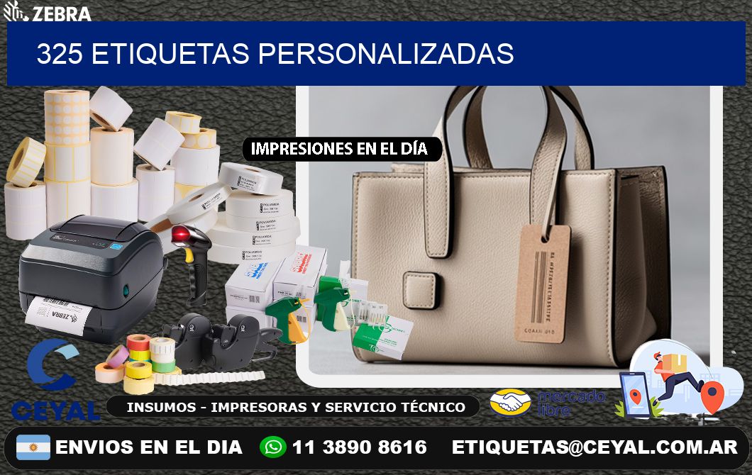 325 etiquetas personalizadas