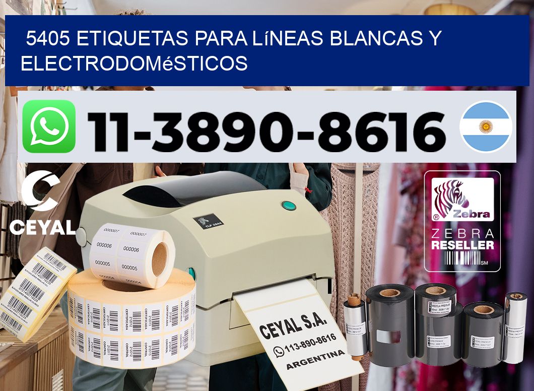 5405 Etiquetas para líneas blancas y electrodomésticos