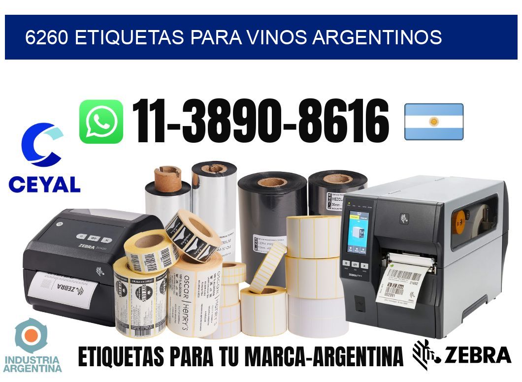 6260 Etiquetas para vinos argentinos