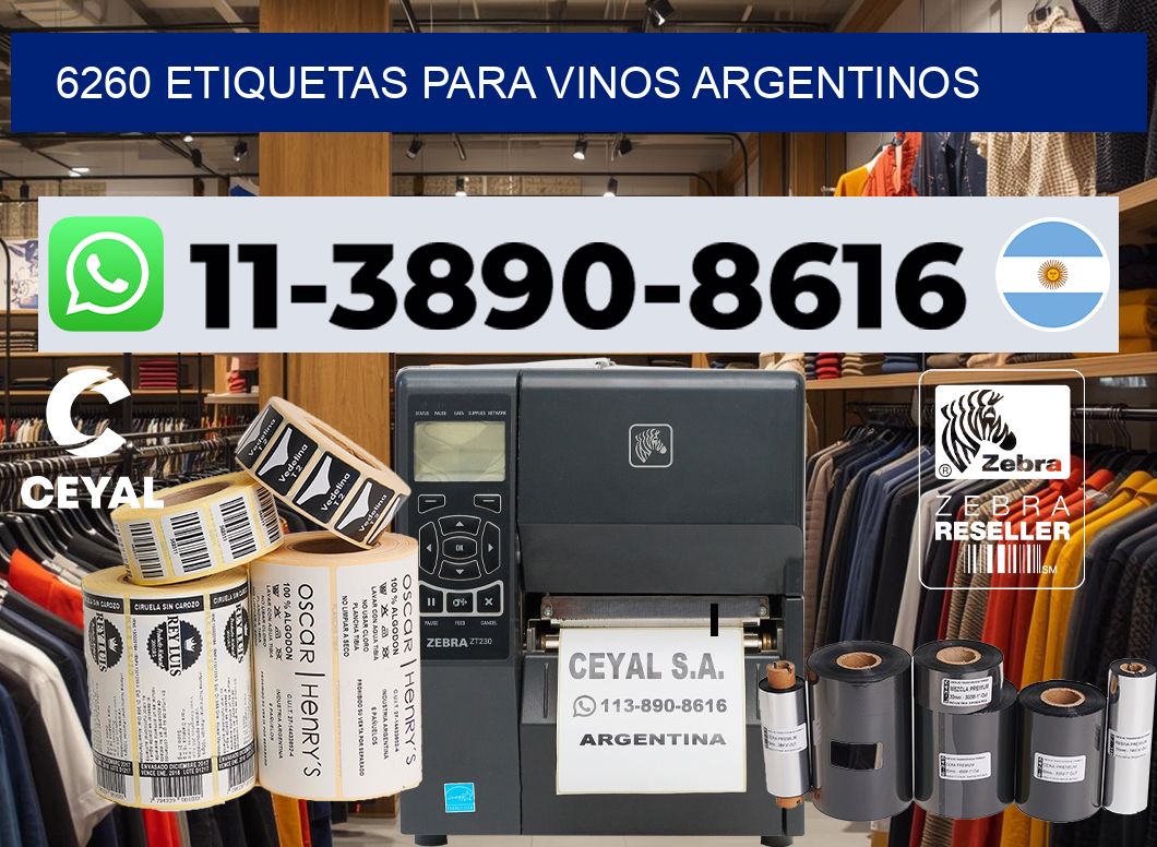6260 Etiquetas para vinos argentinos