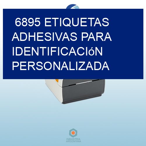 6895 Etiquetas adhesivas para identificación personalizada