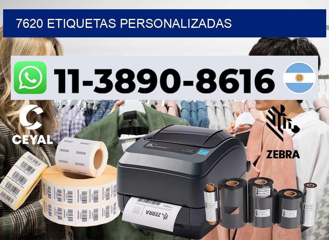 7620 etiquetas personalizadas