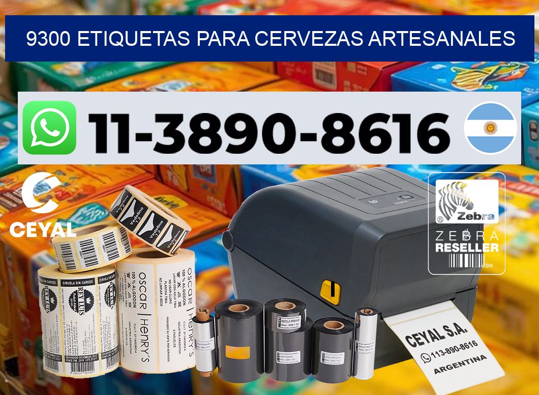 9300 Etiquetas para cervezas artesanales