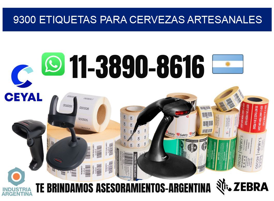 9300 Etiquetas para cervezas artesanales