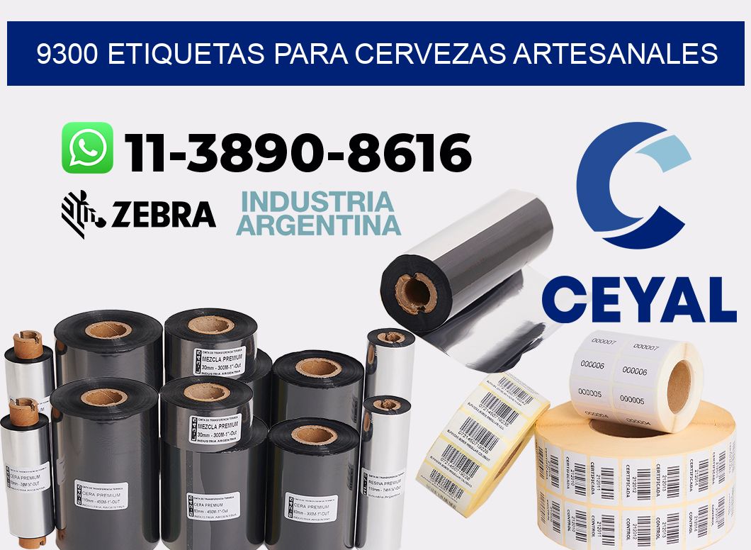 9300 Etiquetas para cervezas artesanales