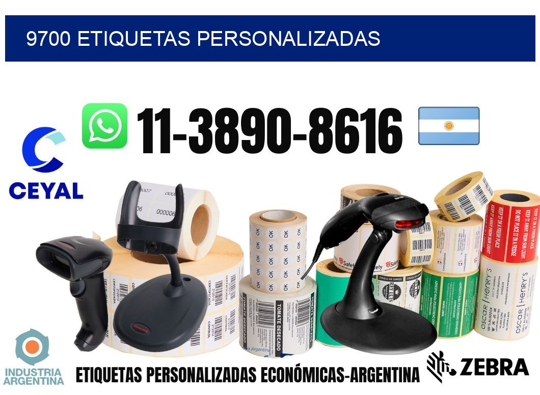 9700 etiquetas personalizadas