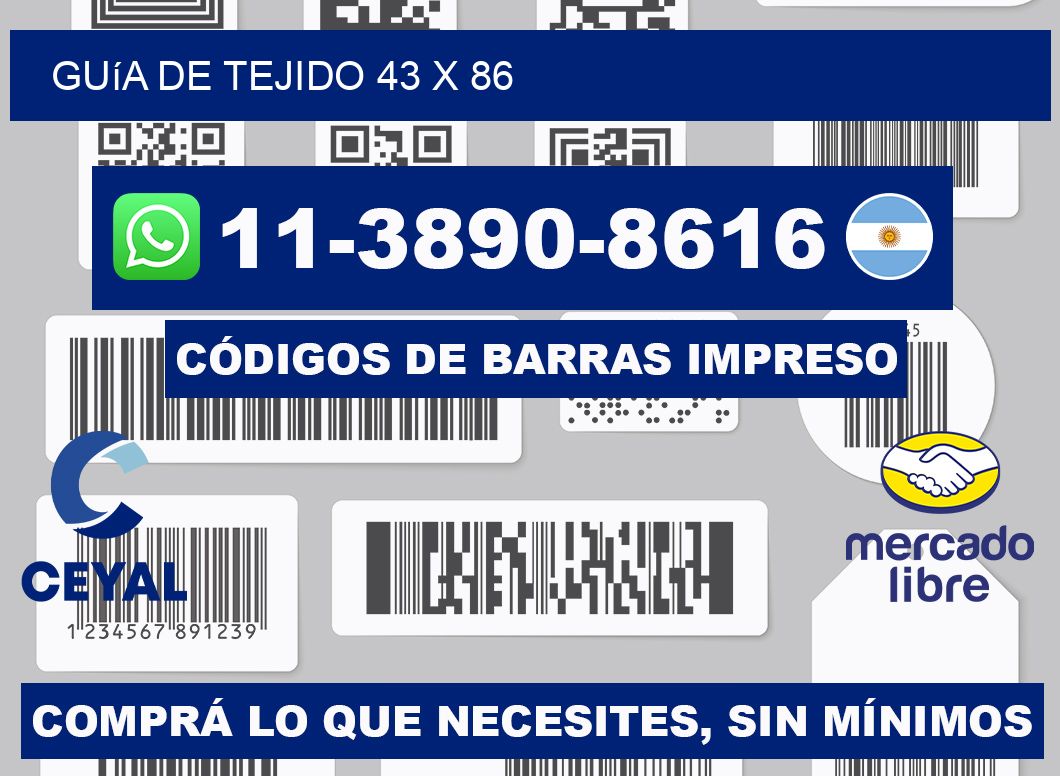 Guía de tejido 43 x 86