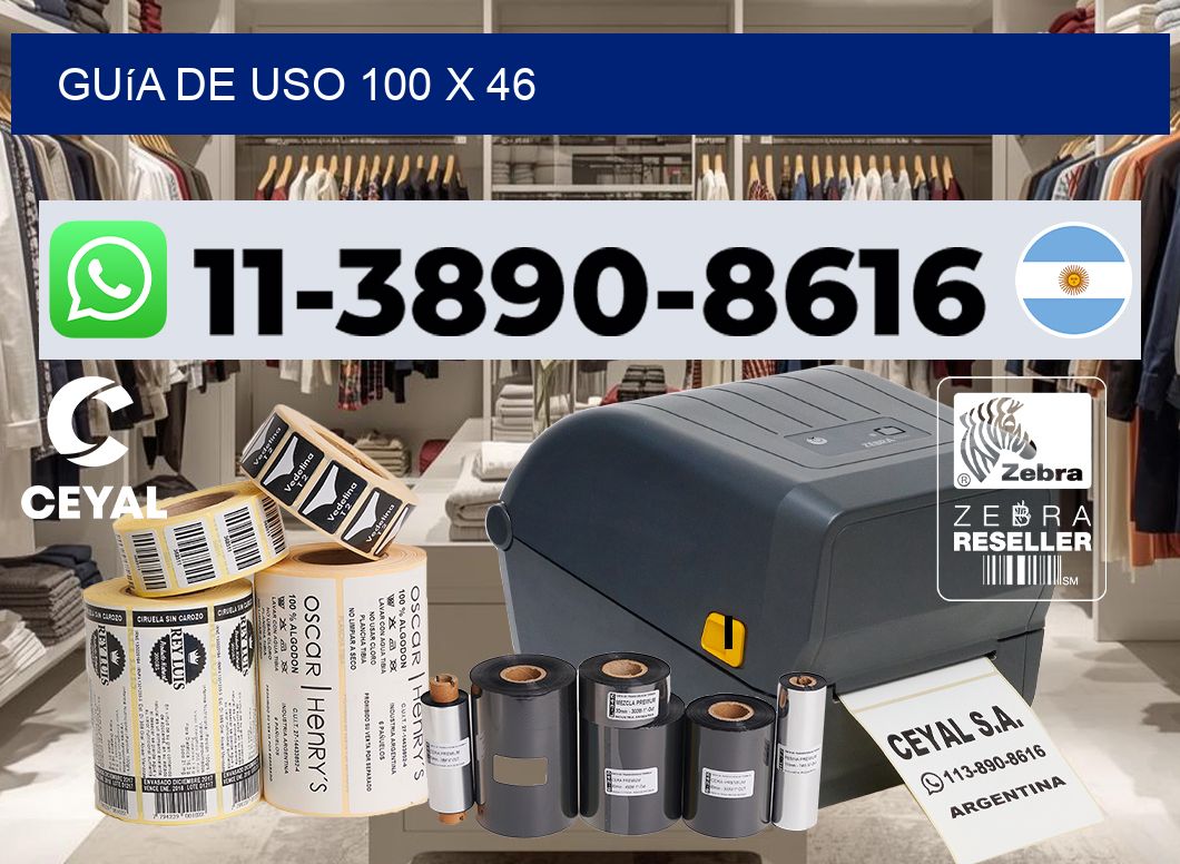 Guía de uso 100 x 46