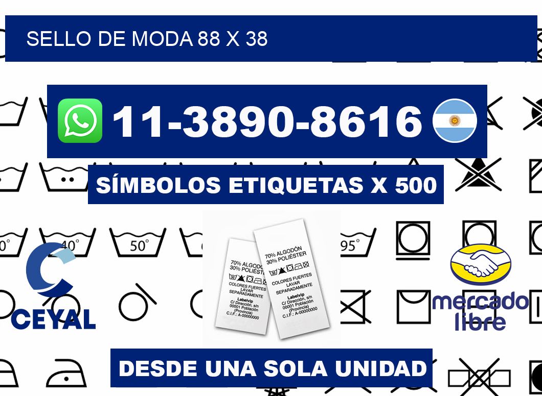 Sello de moda 88 x 38
