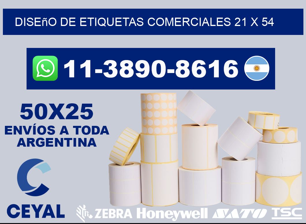 diseño de etiquetas comerciales 21 x 54