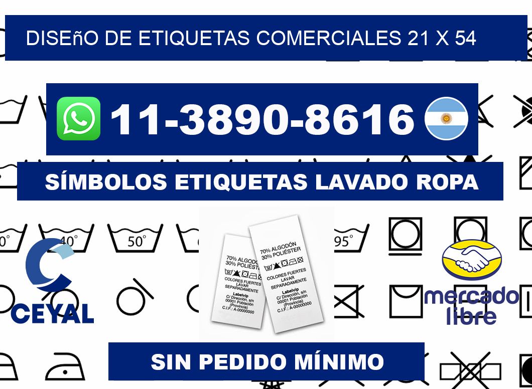diseño de etiquetas comerciales 21 x 54