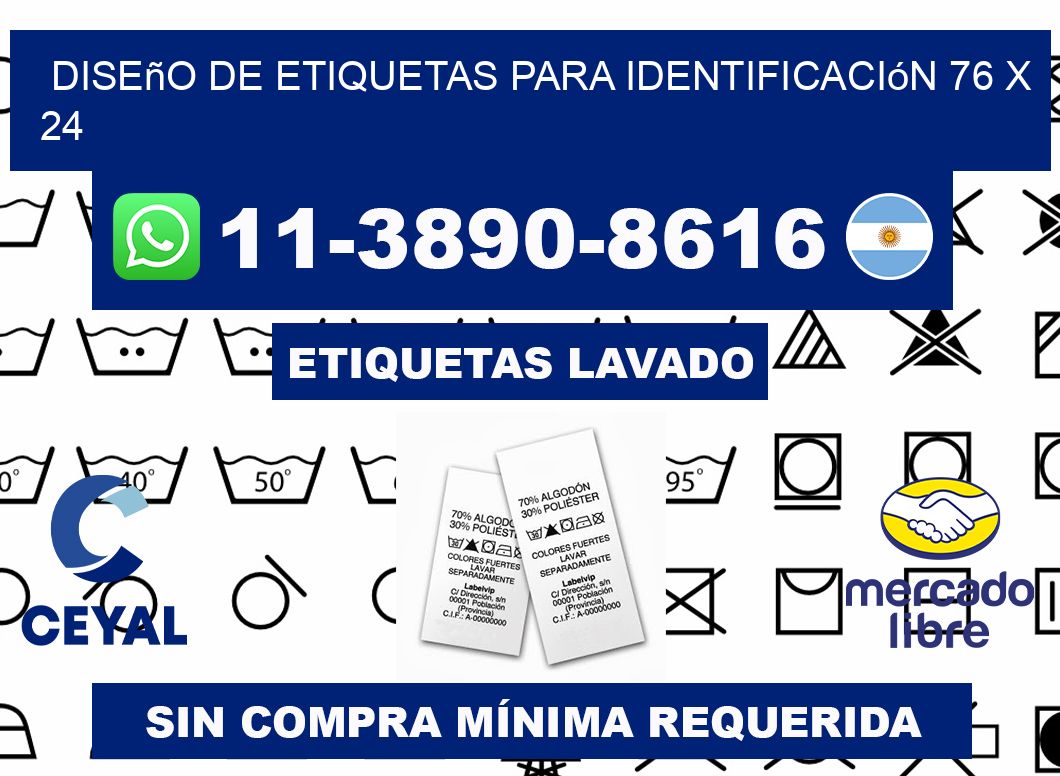 diseño de etiquetas para identificación 76 x 24