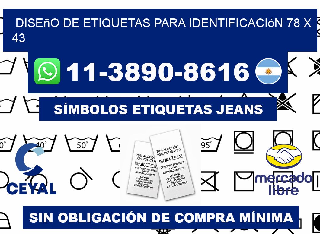 diseño de etiquetas para identificación 78 x 43