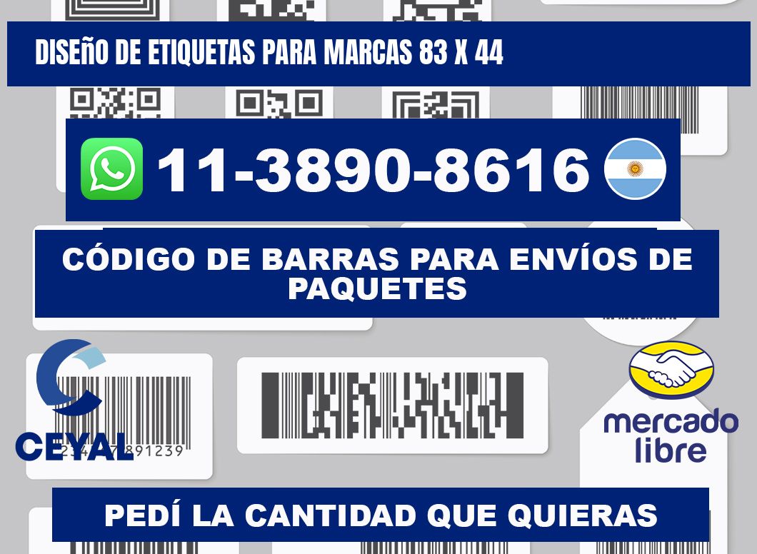 diseño de etiquetas para marcas 83 x 44