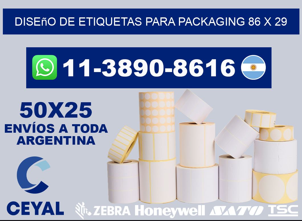 diseño de etiquetas para packaging 86 x 29