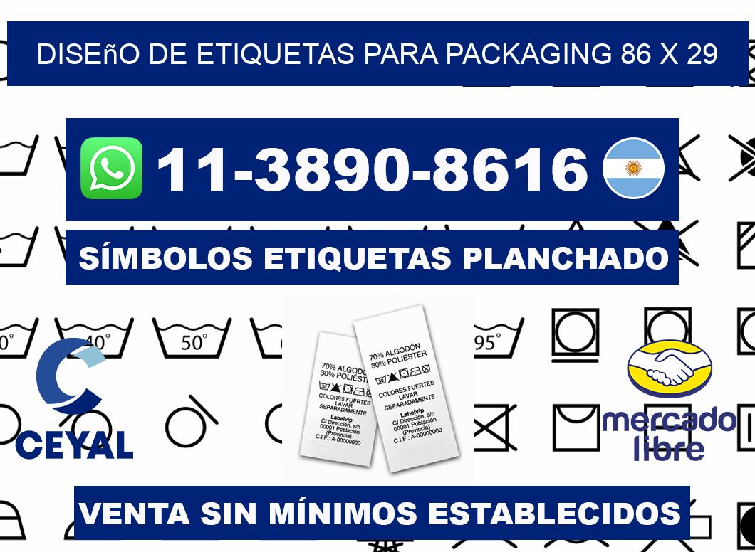diseño de etiquetas para packaging 86 x 29