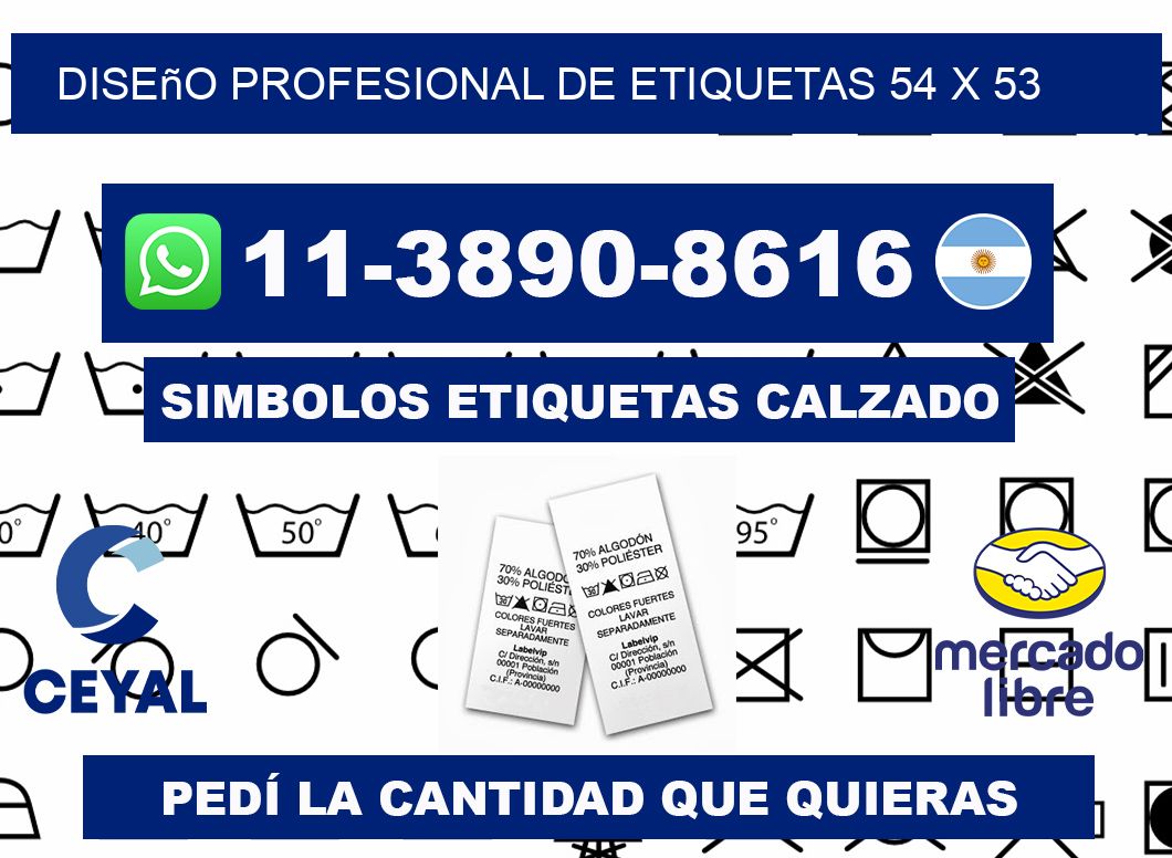 diseño profesional de etiquetas 54 x 53