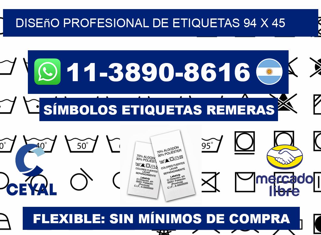 diseño profesional de etiquetas 94 x 45