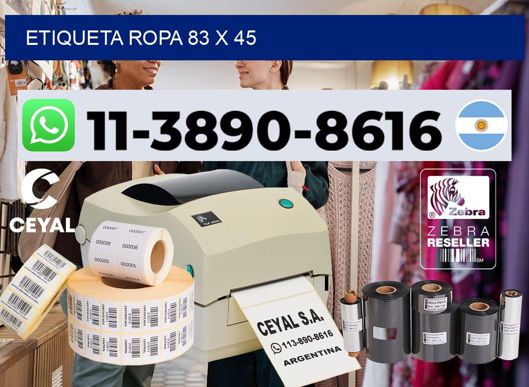 etiqueta ropa 83 x 45