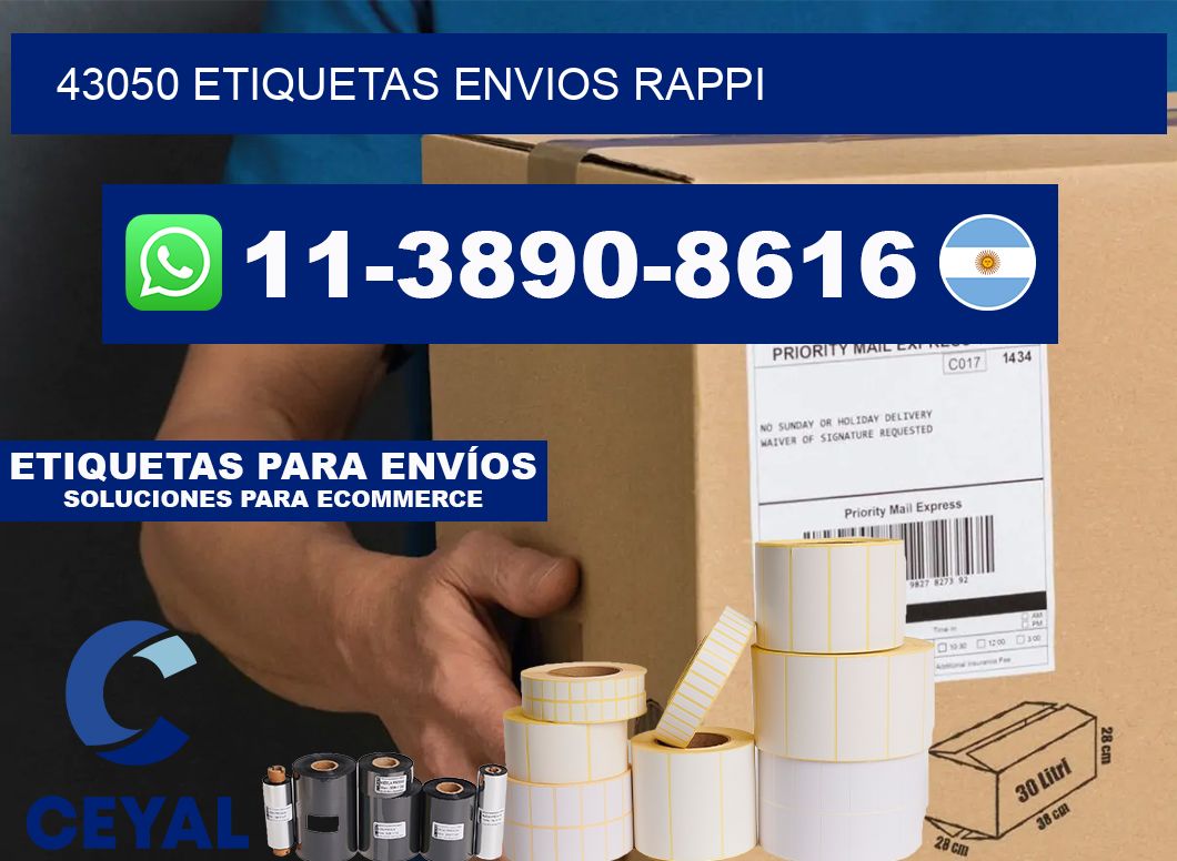 43050 etiquetas envios rappi