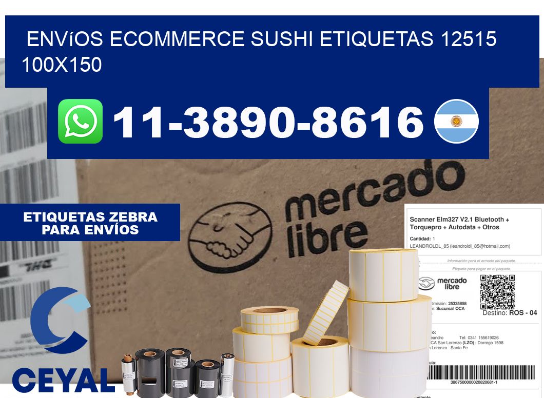 Envíos Ecommerce sushi etiquetas 12515 100x150