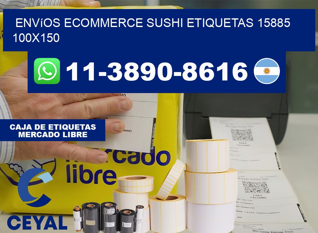 Envíos Ecommerce sushi etiquetas 15885 100×150