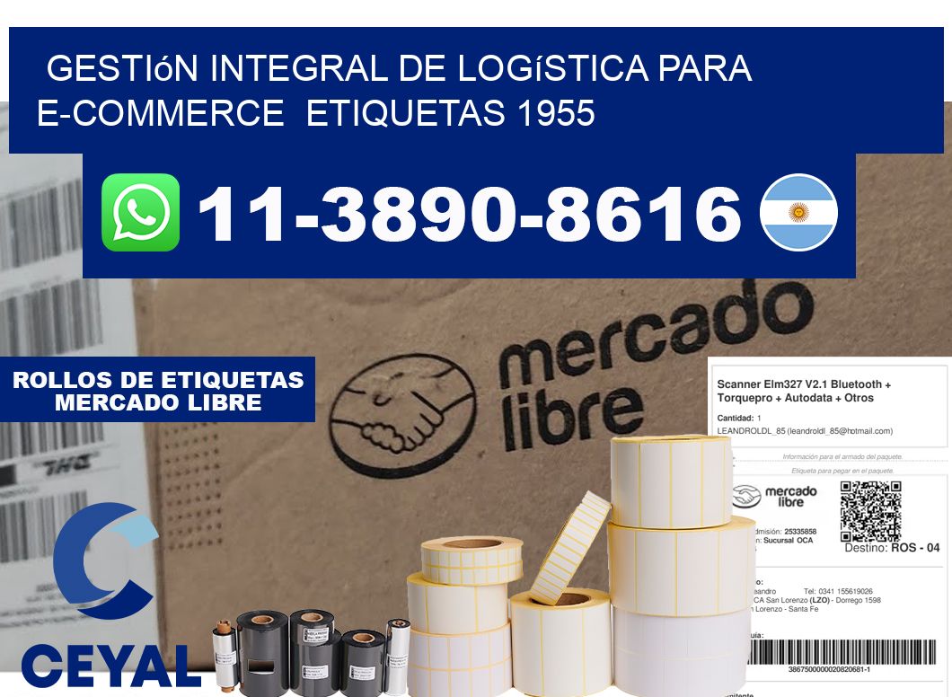 Gestión integral de logística para e-commerce etiquetas 1955
