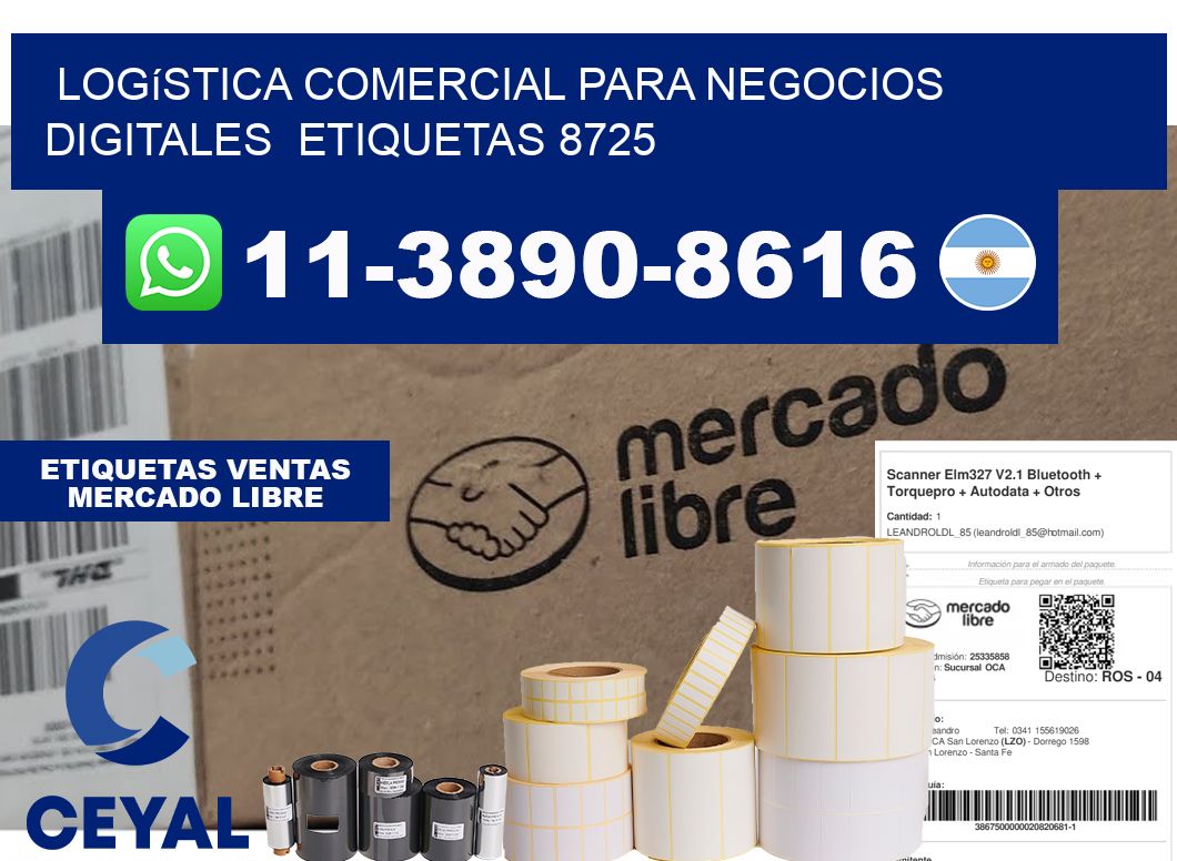 Logística comercial para negocios digitales  etiquetas 8725