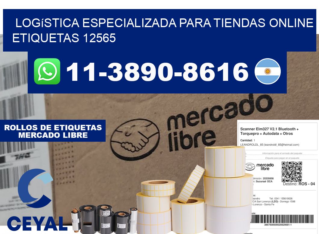 Logística especializada para tiendas online etiquetas 12565